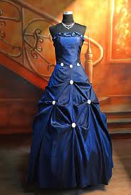 blue dress